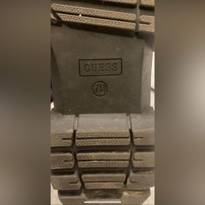 Guess chunky combat boots